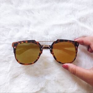 Margo Tortoise Brown Brow Bar Sunglasses